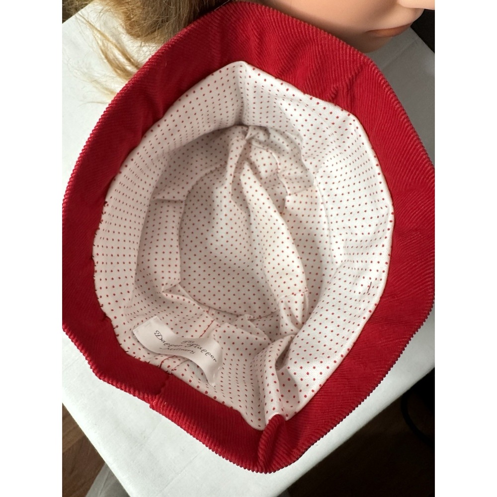 Dapper flapper Hat wool vintage Bucket Hat One Size Red Plaid - Picture 4 of 7